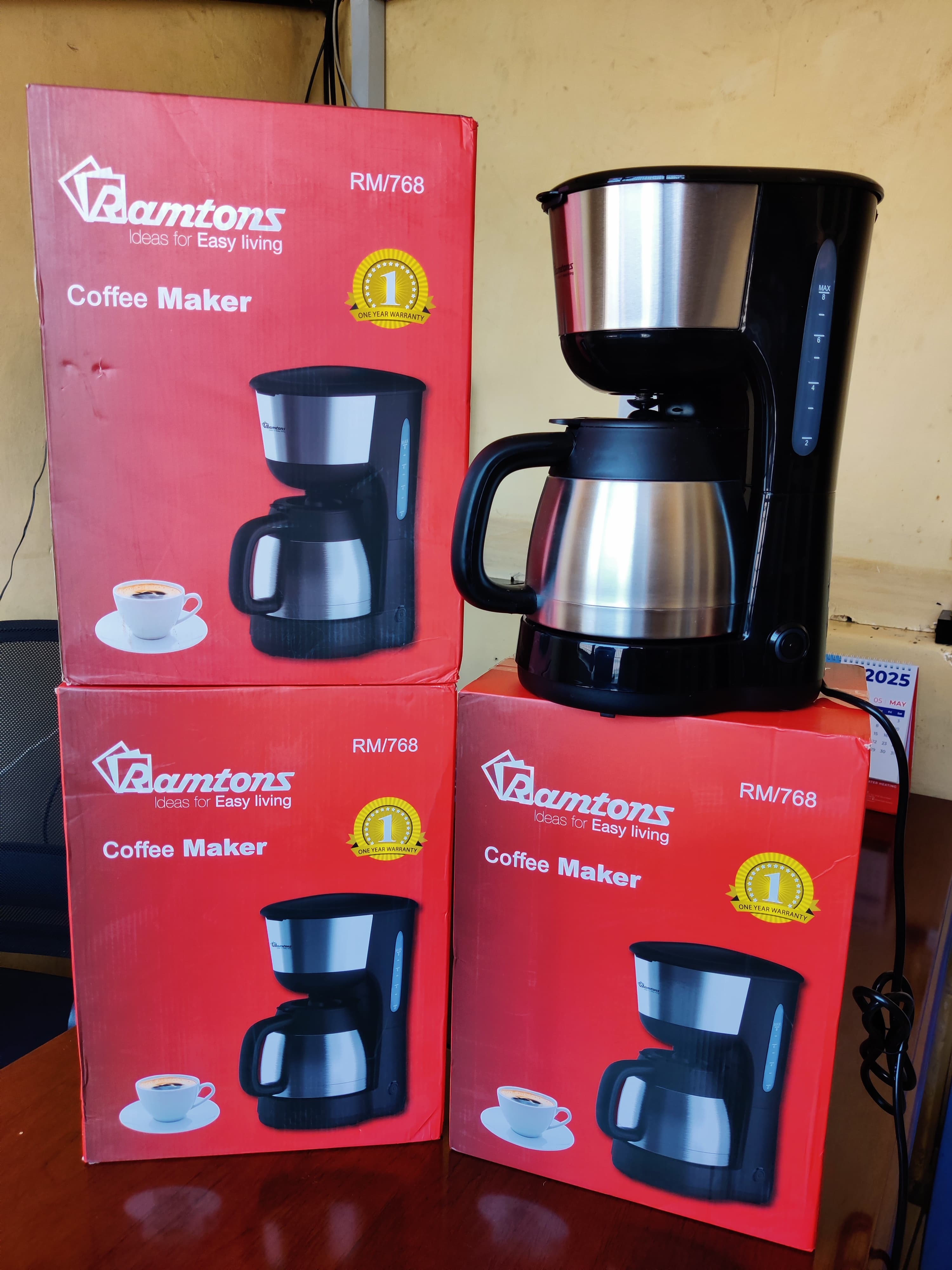 Ramtons RM768 Coffee Maker – 1.5L, Anti-Drip