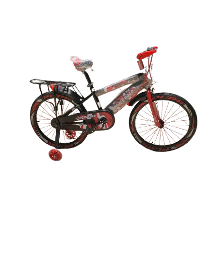 CrossRoad Kids  Bike 20 Inch – Red/Blue with Basket & Training Wheels