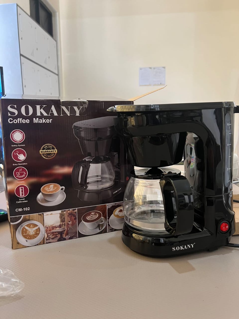 Black Coffee Maker 750ml ,650W