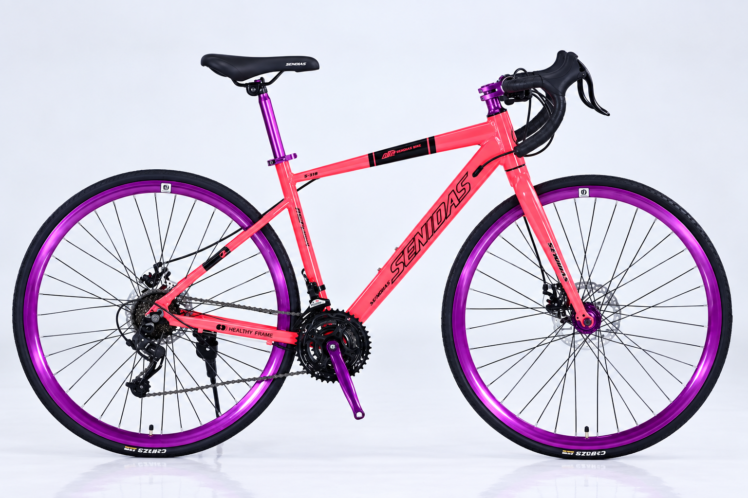 Senidas Road Bike–Pink/Purple