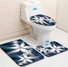 Toilet mat 3 in 1 set