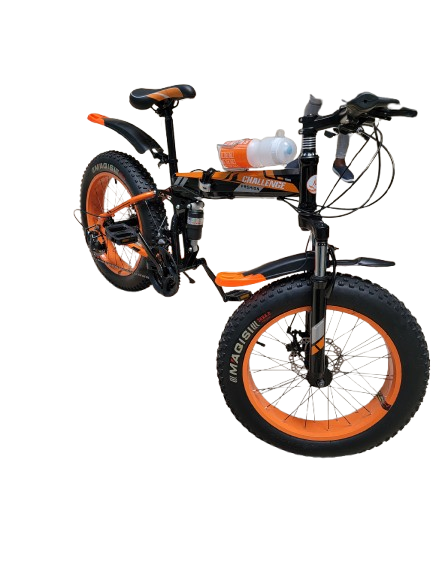 Challenge Fashion 24-inch Fat Tire Foldable Bike Orange