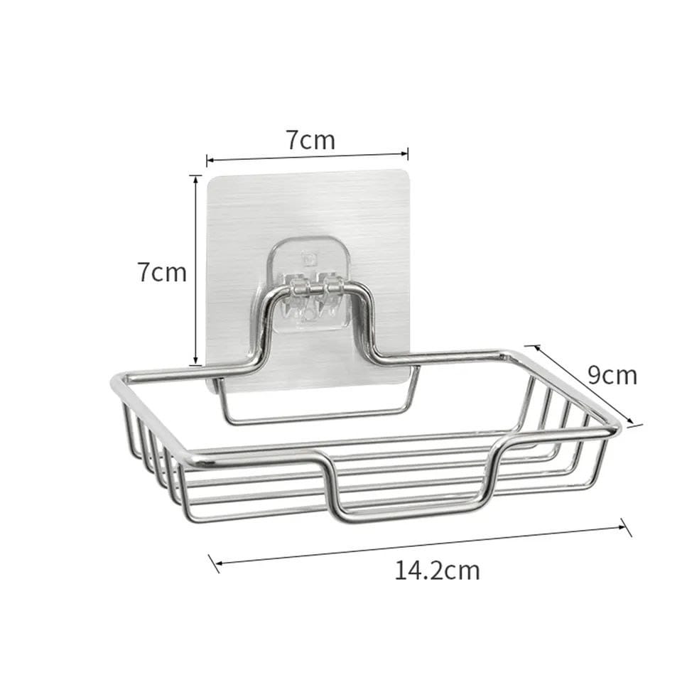 Stainless soap dish one tier