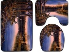 Toilet mat 3 in 1 set