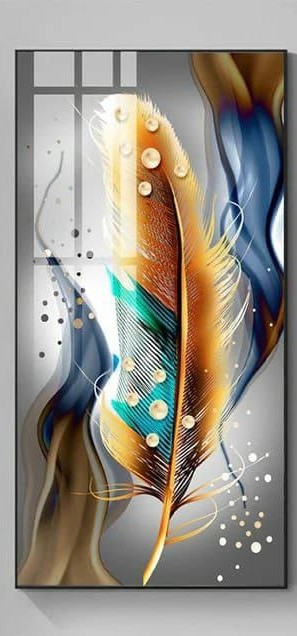 Crystal porcelain painting