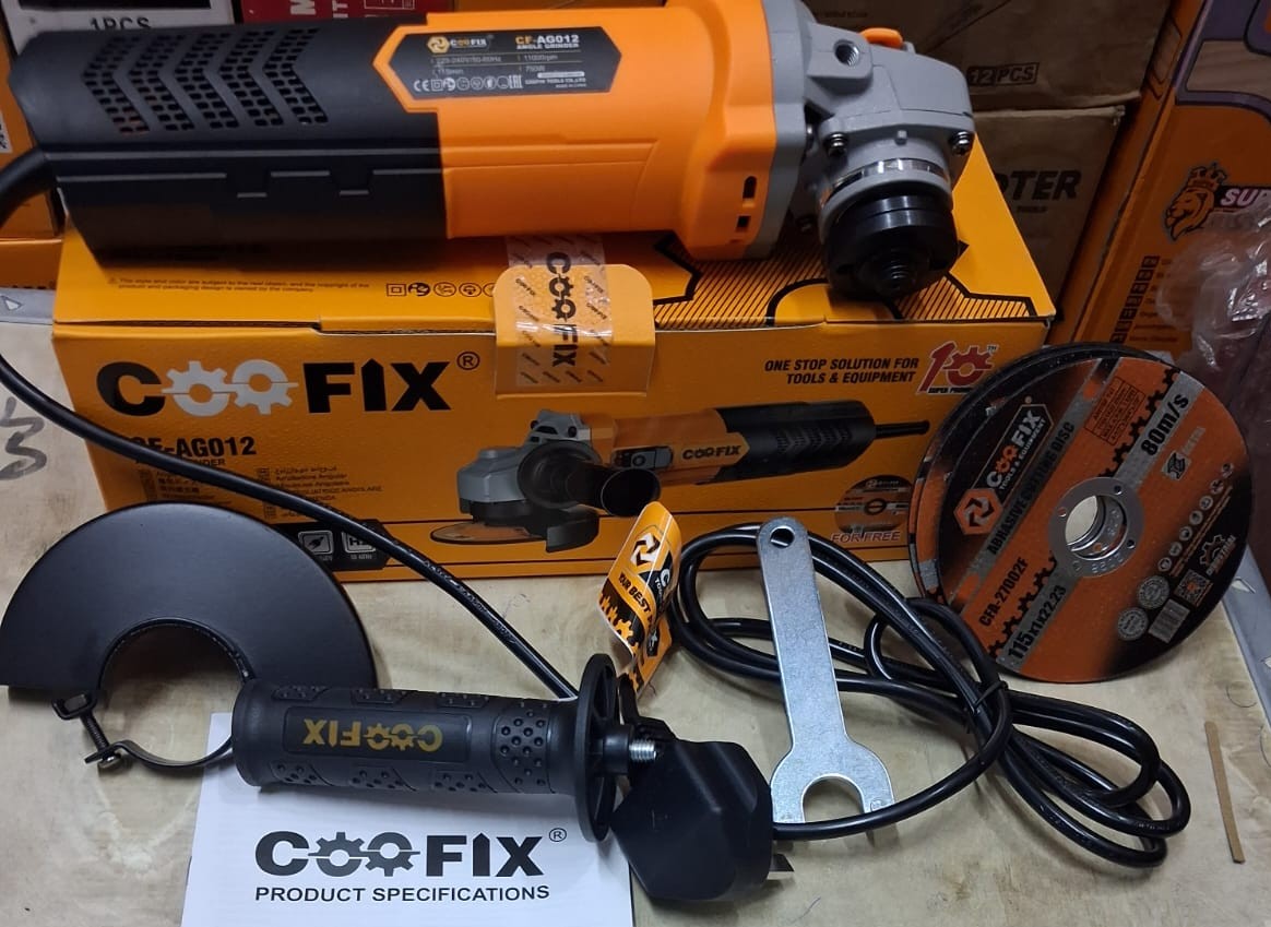 Coofix Angle Grinder 4 Inch with 3 Free Discs