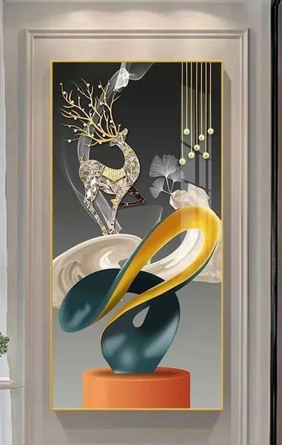 Crystal porcelain painting