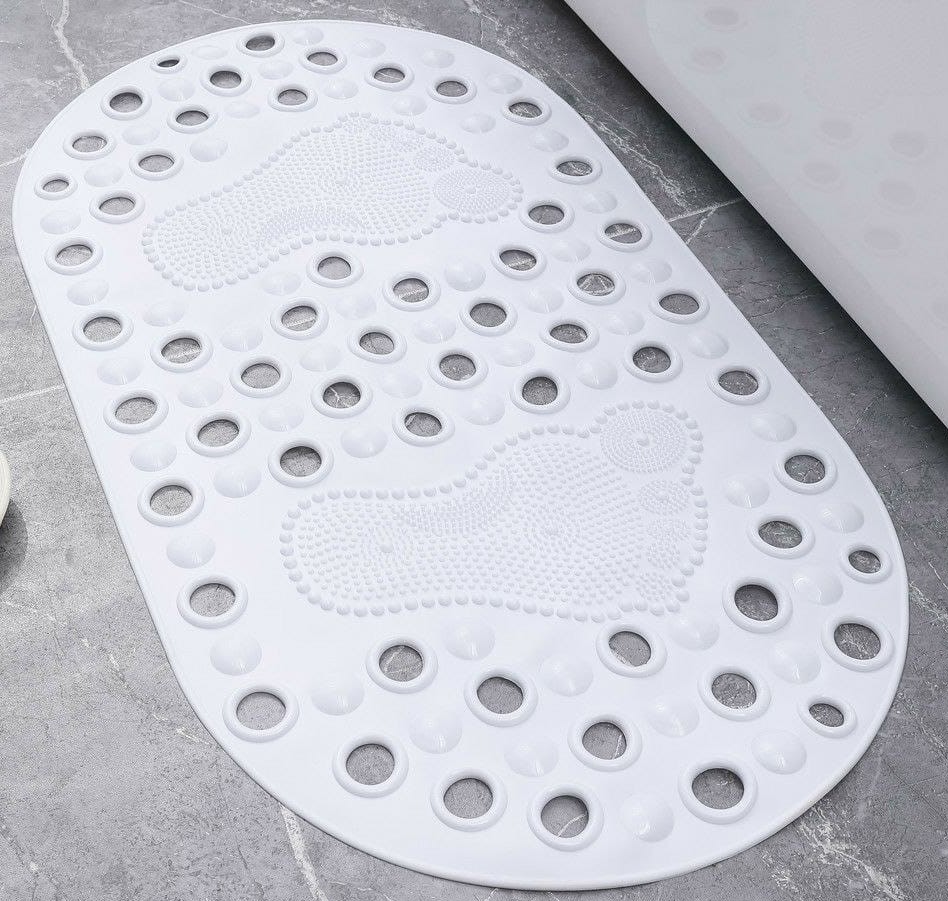 Bathroom antislip mat with footprints