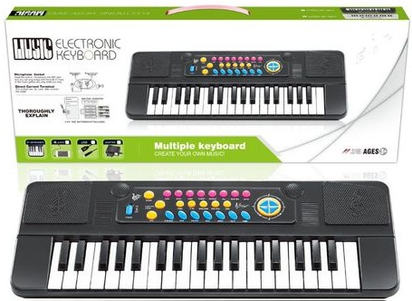 Kids Electronic Music Keyboard Piano–37 Keys with Lights and Sounds